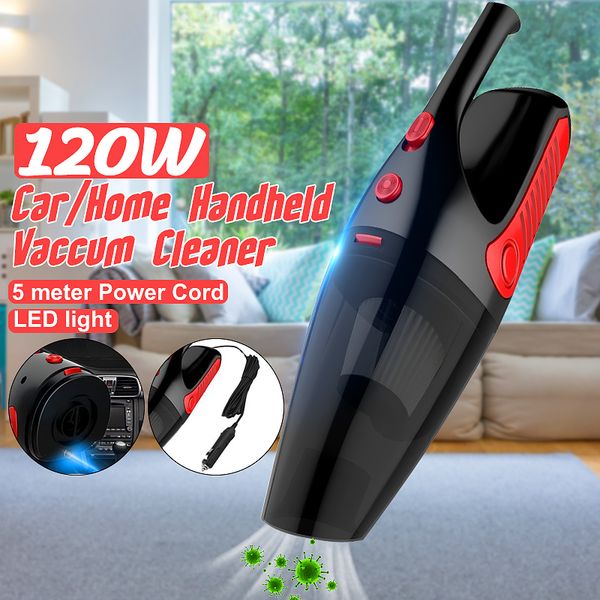 

беспроводной автомобильный пылесос портативный мини авто главная двойного использования чистого 12v 120w wet / dry авто ручной aspirador со