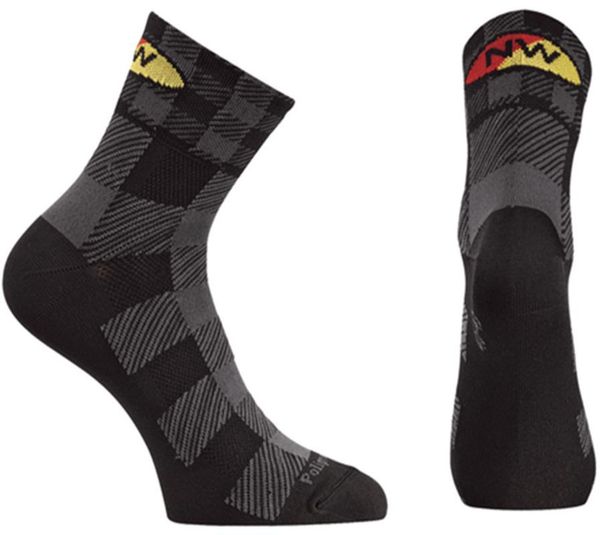 

professional nw sport cycling socks men women breathable road bicycle socks outdoor sports racing, Black