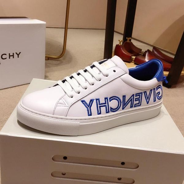 

reverse sneakers in leather mens shoes outdoor walking shoes plus size lace -up casual fashion men shoes zapatos de hombre, Black