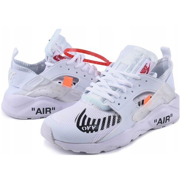 

2018 huarache run ultra iv 4.0 white new mens designer running shoes for men casual trainers women off sports sneakers, Black