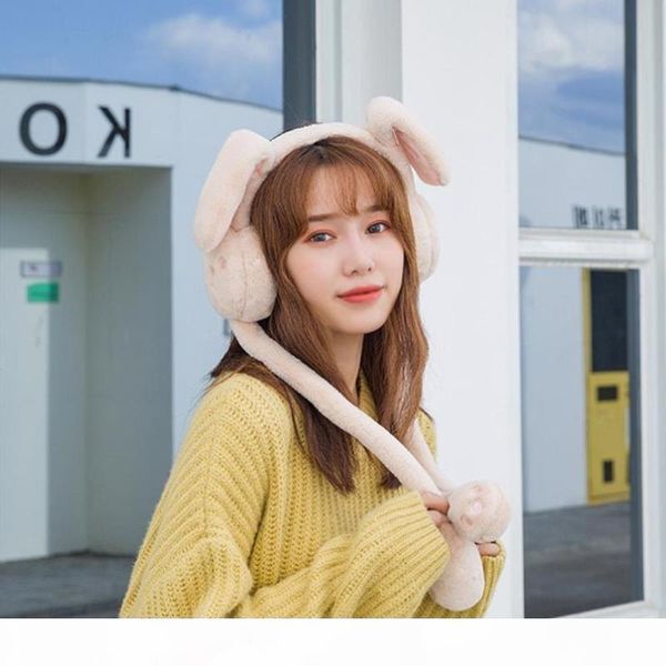 

y foldable winter earmuffs winter windproof ear warmer moving cute earmuffs ear warmer protect, Blue;gray
