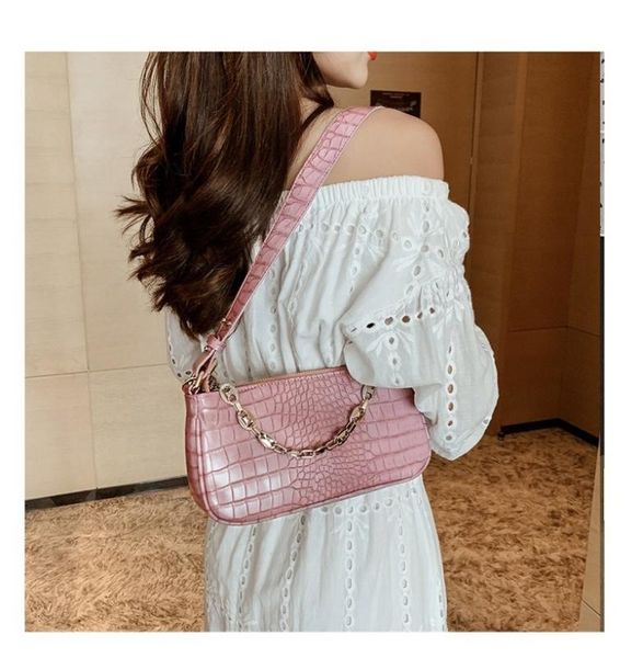 

female crocodile-shaped shoulder bag korean temperament small bag net celebrity ladies