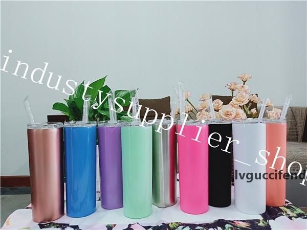 

20 ounce skinny chromatic beer with straws built double wall tumbler stainless steel tumbler vacuum insulated tumbler