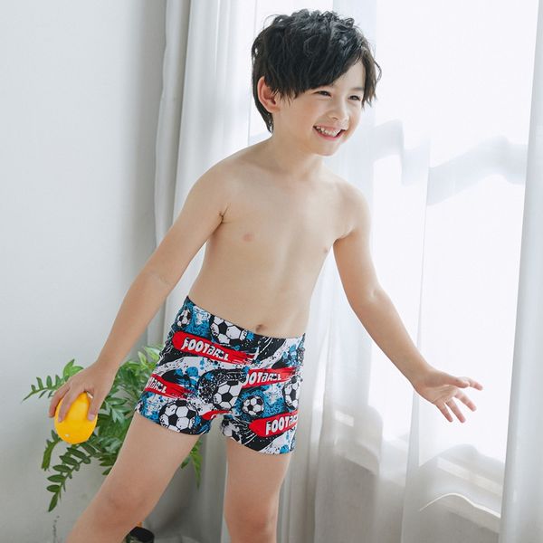 

new men's children's spring boxer swimming trunks big boy swimming trunks, Black