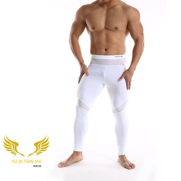 

2020 summer new selling men's leggings sport tights jogging pants men's fitness leggings sport fitness pants, Black