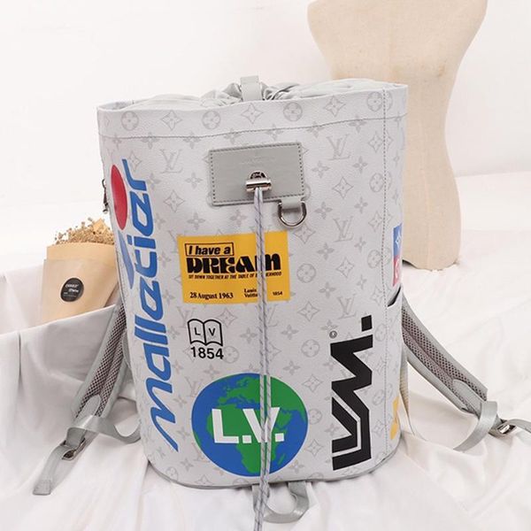 

высокое качество женская сумка sac ados роскошная backpacks стиль женщины кожа drawstring ковш сумка большой емкости casual travel рюкзака