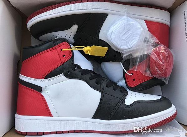 

new 1 satin casual shoes mens chicago red black toe 1s og sneakers shoes blue white trainers first class flight sport shoes