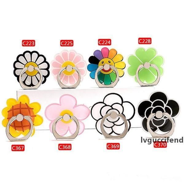 

universal 360 degree finger ring holder bracket flower mobile phone ring stand support for iphone x samsung huawei