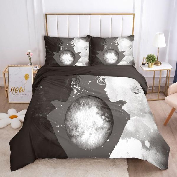 

3d bed linen bedding sets duvet/quilt cover set comforter case king  double size modern abstact design home texitle