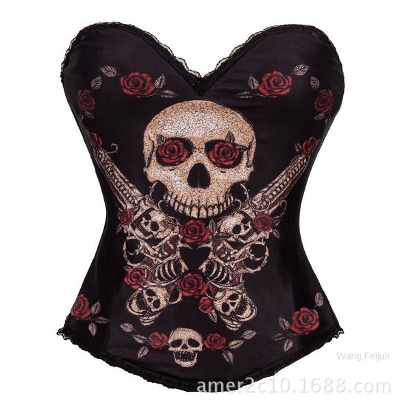 

kckad horror necromancer masquerade skull printed palace horrible halloween horror necromancer masquerade skull printed palace halloween co, Black;brown