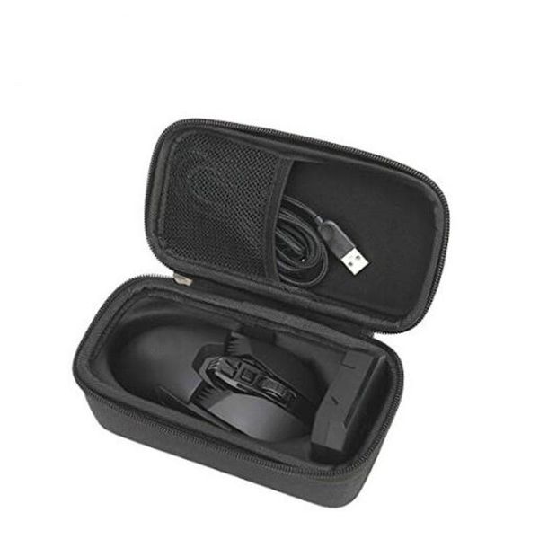 

eva bag can be split shell precision gaming mouse charging cable storage box black mouse carrying pack durable small rucksack