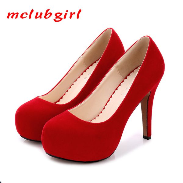

dress shoes mclubgirl waterproof platform night club women's single shallow mouth round toe pumps high heel wz, Black