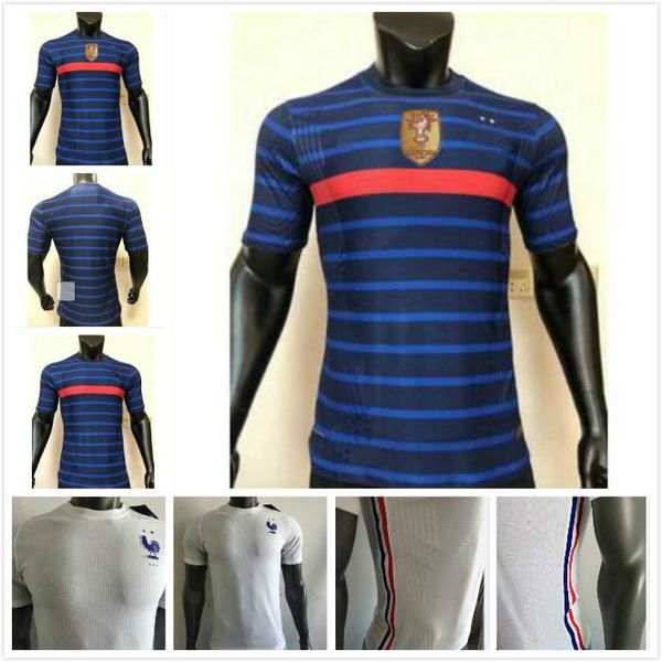 

player version thai quality 2020 france jersey home away mbappe 20 21 griezmann soccer jerseys pogba football shirts pavard kante, Black;yellow