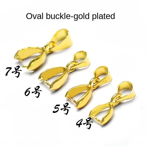 

diy metal gold-plated melon seed buckle pendant buckle gold-plated/silver-plated/white pendant diy accessories k accessories