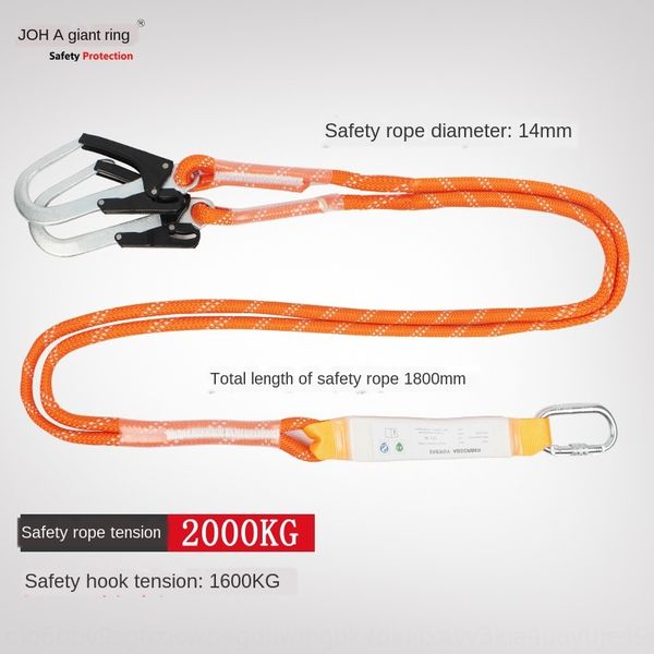 

anti-falling positioning double double hook belt with safety safety rope rope buffer