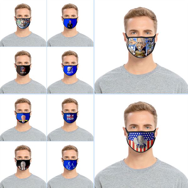 

3d printed biden face masks cotton dustproof double polyester mask multiple patterns joe biden protective mask c3305