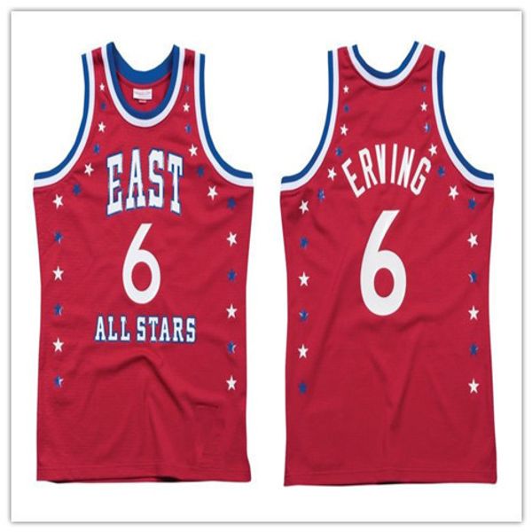 

6 julius erving 1972 red basketball jersey sewn stitches customize any size and name xs-6xl vest jerseys ncaa, Gray