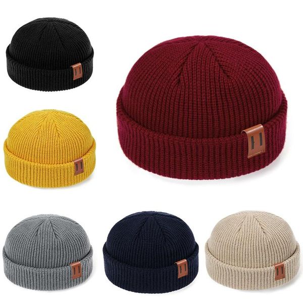 

reakids new winter baby hat for girl knitted cotton soft children hat for boys crochet caps warm solid parent-child beanie, Yellow