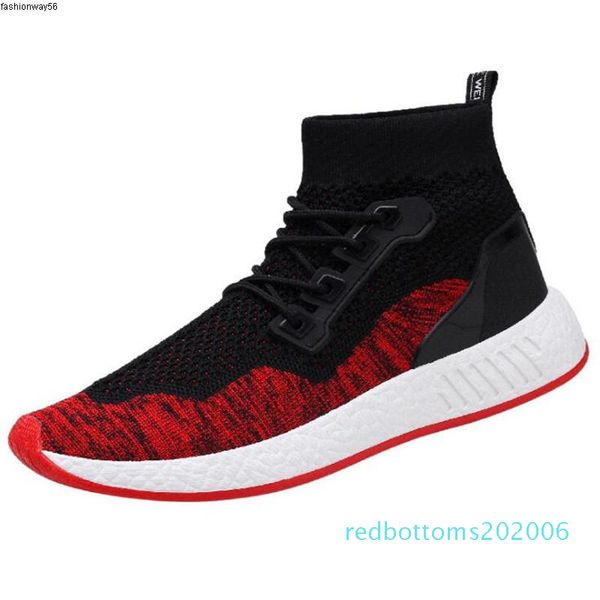 

shoes spring and male autumn new movement sneakers shoes soft bottom flying woven casual knit socks sportsrunning r06, Black