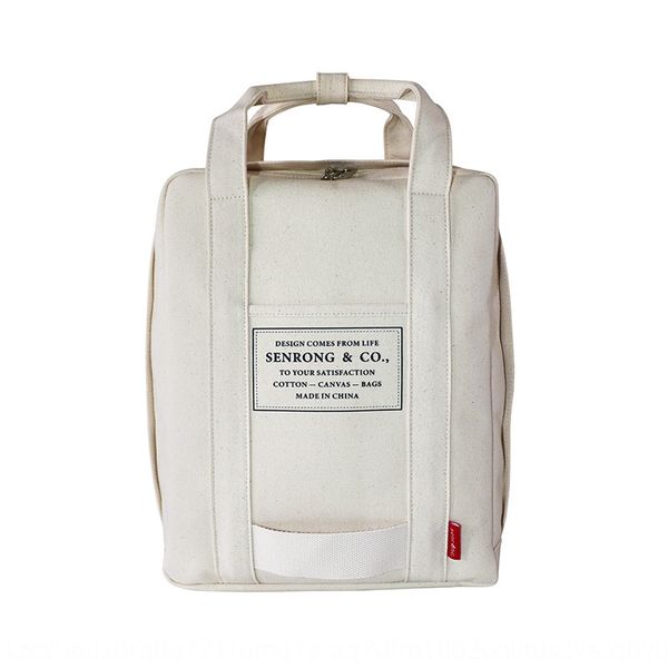

uqoed ins literature and art multi-functional white back-carrying dual-purpose usb student bag ins literature canvas backpack and art multi