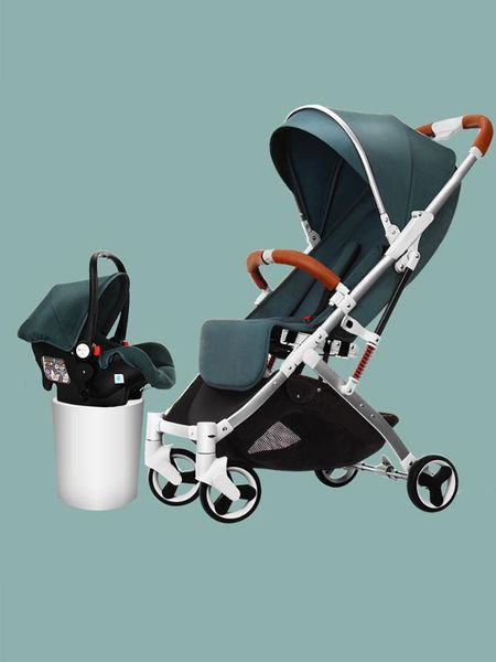 

baby stroller can sit reclining ultra lightweight folding absorber simple pocket baby hand push umbrella
