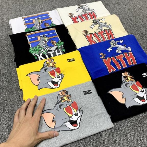 

kith street and casual l tee women tom t-shirt short sleeves clothes jerry man fashion tees outwear tee quality sesame lhgdu