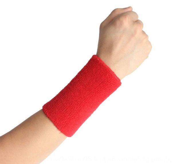 

mejfr lengthened sweat-absorbing wristb men's and women's basketball volleyball yoga cotton sports protective protective wrist str, Black;red