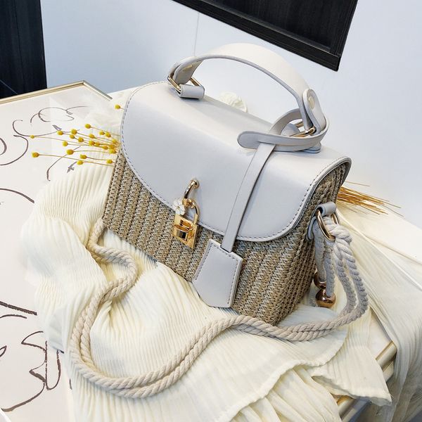 

small straw tote bags for women 2020 summer crossbody bags lady travel purses and handbags female shoulder messenger bag handbag
