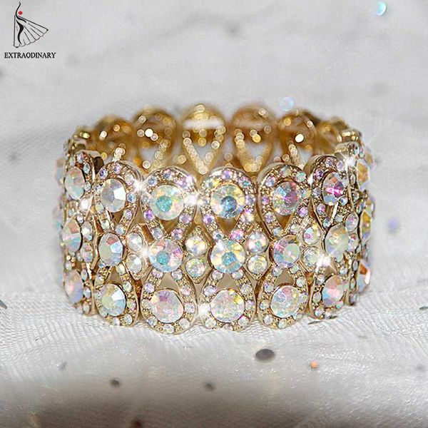 

belly dance accessories gold silver women rhinestone stretching bangle upper arm cuff party bracelet jewelry, Black;red