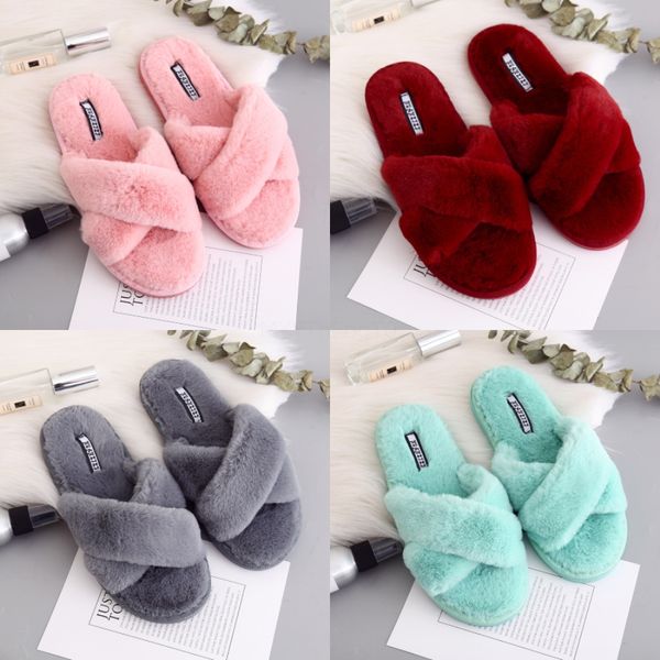 

original slippers women croc clog shoes winter outdoor classic ail plush shearling lined sneakers winter fur garden sandals mx200528#791, Black