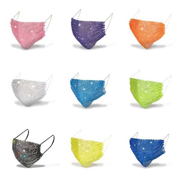 

100pcs party masks women diomand lace half face mask for halloween gift#702