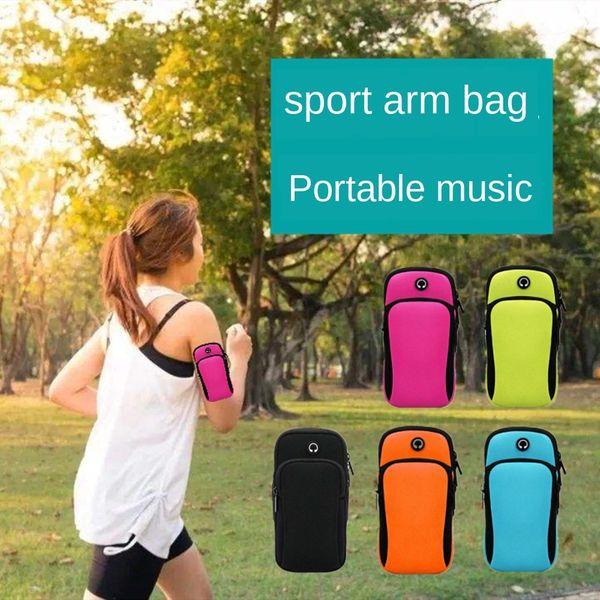 

sports arm outdoor running fitness music hand arm bag diving material waterproof wrist handbag mobile phone mobile phone