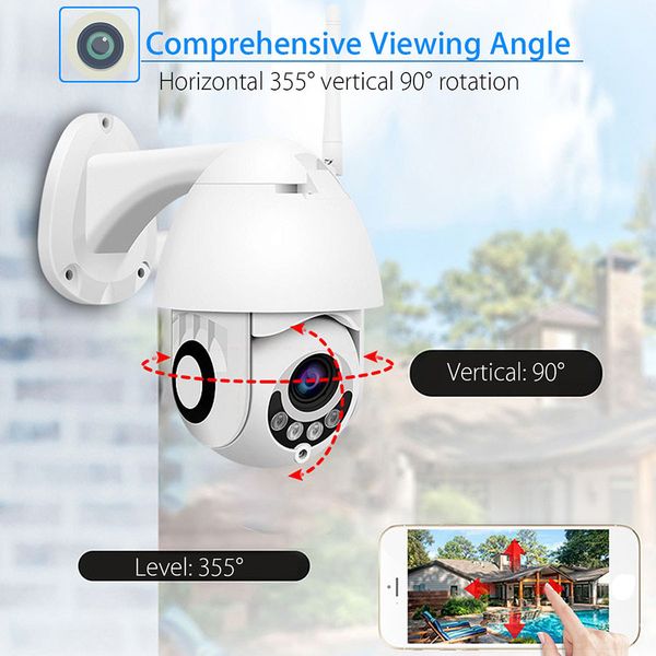 

WIFI camera surveillance 2 million wireless dome camera 1080P network surveillance camera card ON head wifi card wholesale-