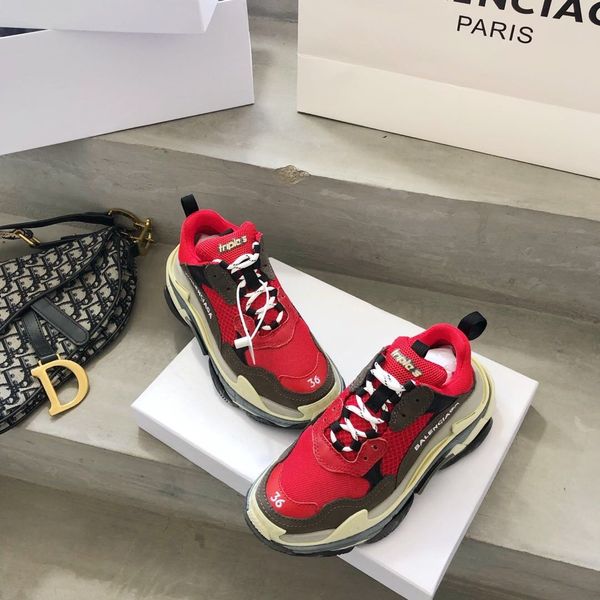 

2020 new bi triple s sneakers couple everyday casual shoes luxury designer high-quality thick-soled breathable sneakers