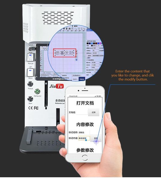 

light weight mini laser separating machine for iphone 11 x xs max 8 8+ back glass remover lcd repair machine frame cutting
