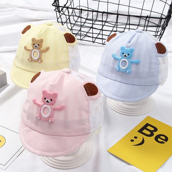 

smart star 2020 summer net sunscreen cap children's sun protection hat male fashion korean baby hat baseball cap baby, Blue;gray