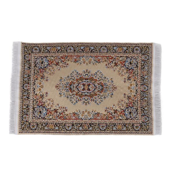 

children's diy doll house furniture doll house carpet mini floor carpet 1:12 mini rectangular mat furnit