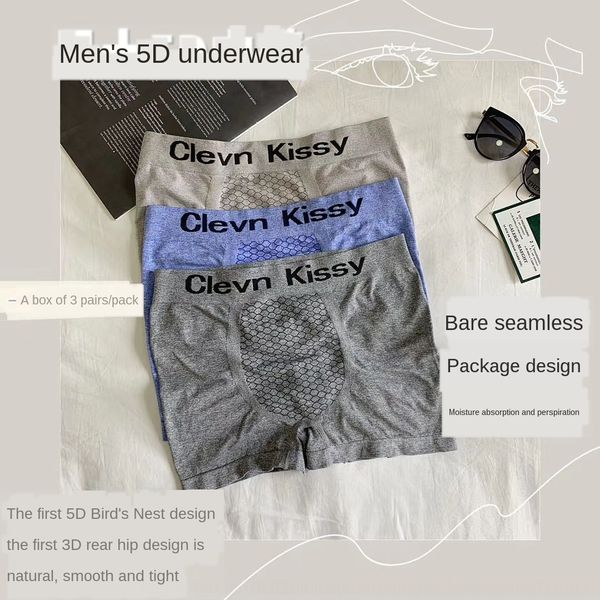 

мужской 5d дизайн 3d дизайн заднего бедра голого бесшовных мужчины нижнего белье гнездо гнездо nestunderwear 3 изысканные коробки птичьей пт, Black;white