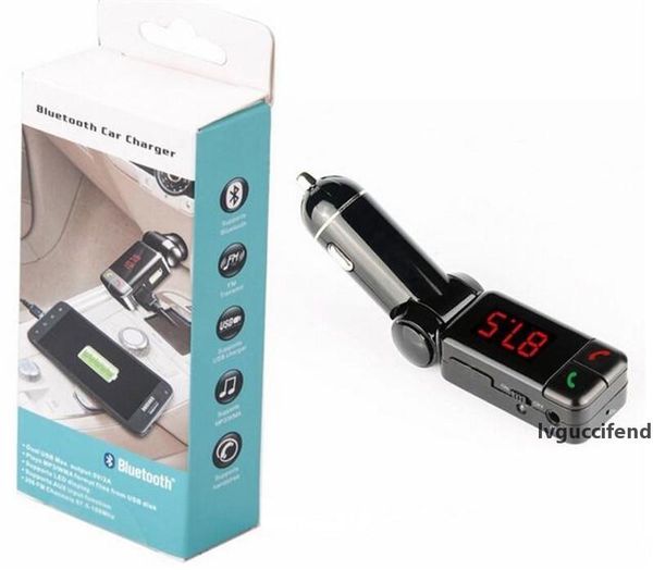 

bc06 bluetooth car kit bluetooth wireless fm transmitter mp3 player handsusb charger with double usb charging port 5v/2a lcd u disk