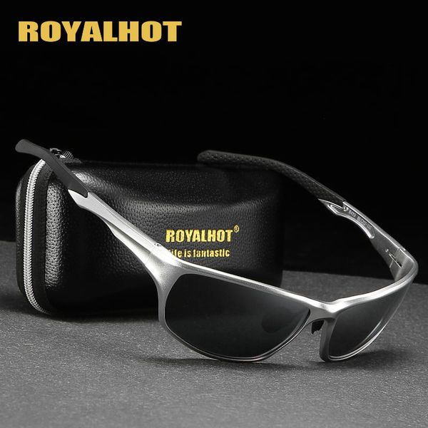 

royalmen women polarized aluminum magnesium sunglasses vintage sun glasses retro eyewear shades oculos male spt039, White;black