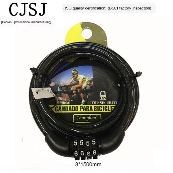 

ch-203 mountain long car wire code steel bicycle anti-theft bicycle lock fixed code ring portable steel cable car lock