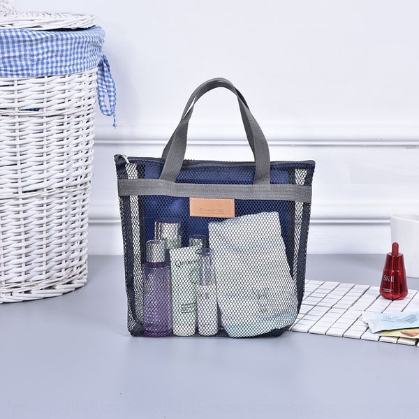 

new grid portable storage storage portable large capacity multi-function wash travel makeup bag finishing bag