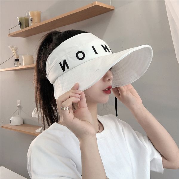 

3xf9u net red female sunscreen big brim sunshade bucket bucket sunshade fisherman all-match empty hat ins fashionable travel korean fisherma, Blue;gray