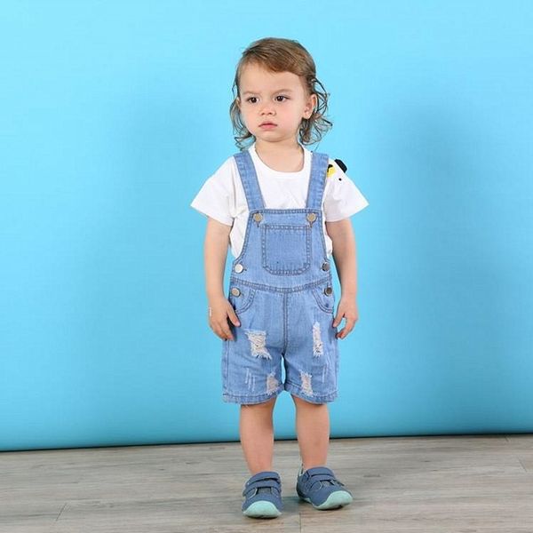 

2020ins children's overalls 2020ins belt pants belt pants children's overalls, Blue