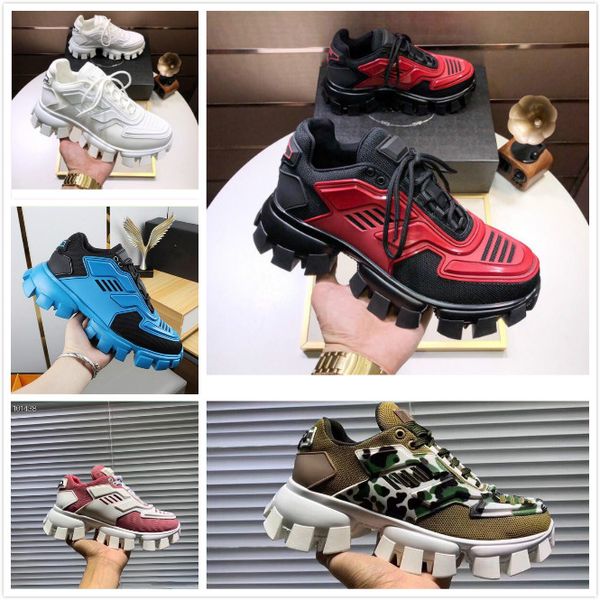 

2020 men low casual shoes lates p cloudbust thunder lace up shoes 19fw capsule series color matching platform sneakers, Black