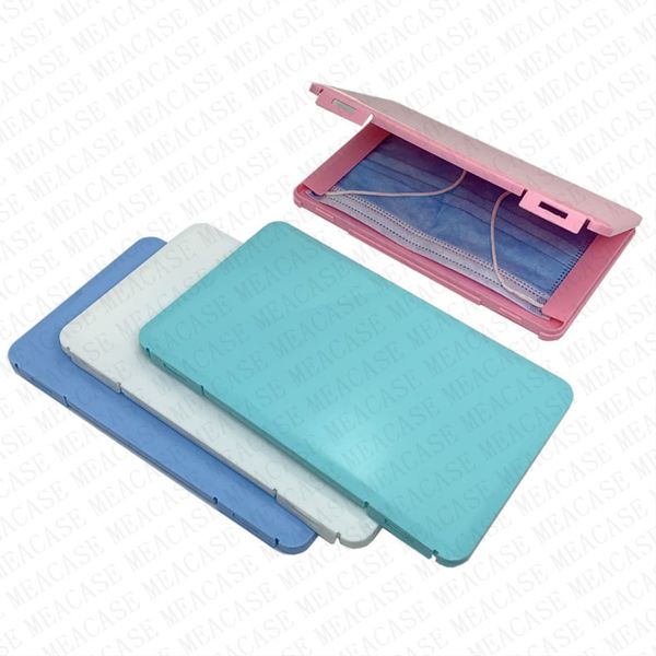 

protective mask flip case portable disposable face masks container food grade pp storage box children mask dustproof organizer d72204