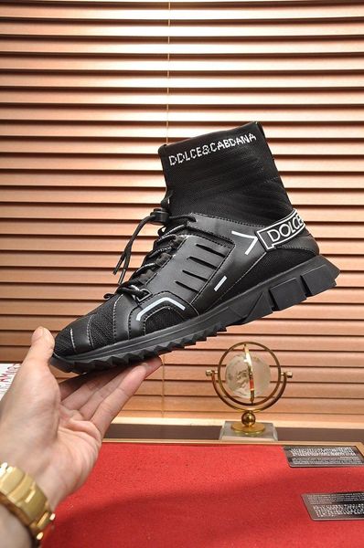 

new7 luxury high men and women casual shoes fashion wild sports socks shoes outdoor travel shoes original box packaging size 35-46, Black