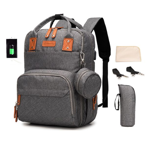 

diaper bags waterproof mummy maternity bag multi-function baby backpack nappy with stroller straps for care