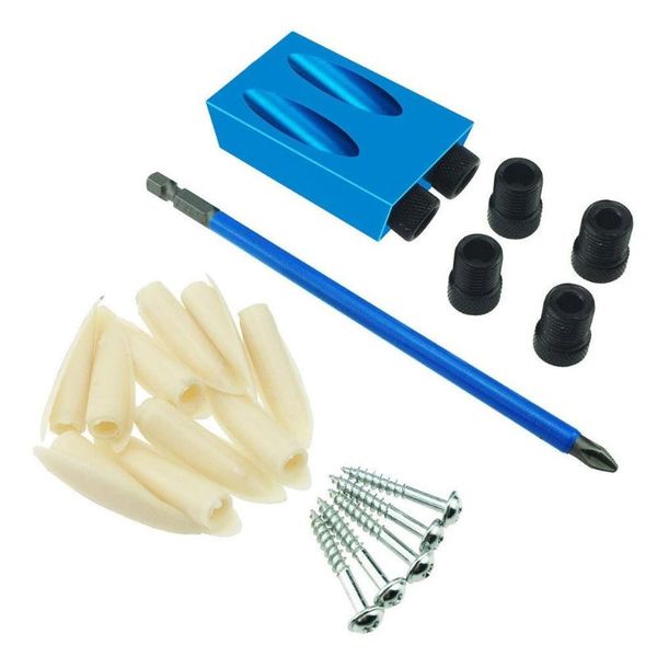 

oblique hole locator blue 6/8/10mm perforated locator f clip 9.5mm set woodworking tools