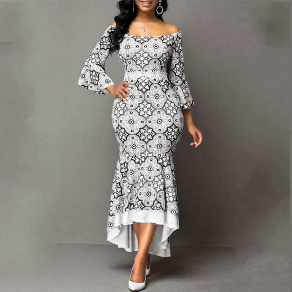 

spring autumn african maxi dresses for women 2020 fashion robe long dress lace bazin vestido dashiki party african clothes, Red